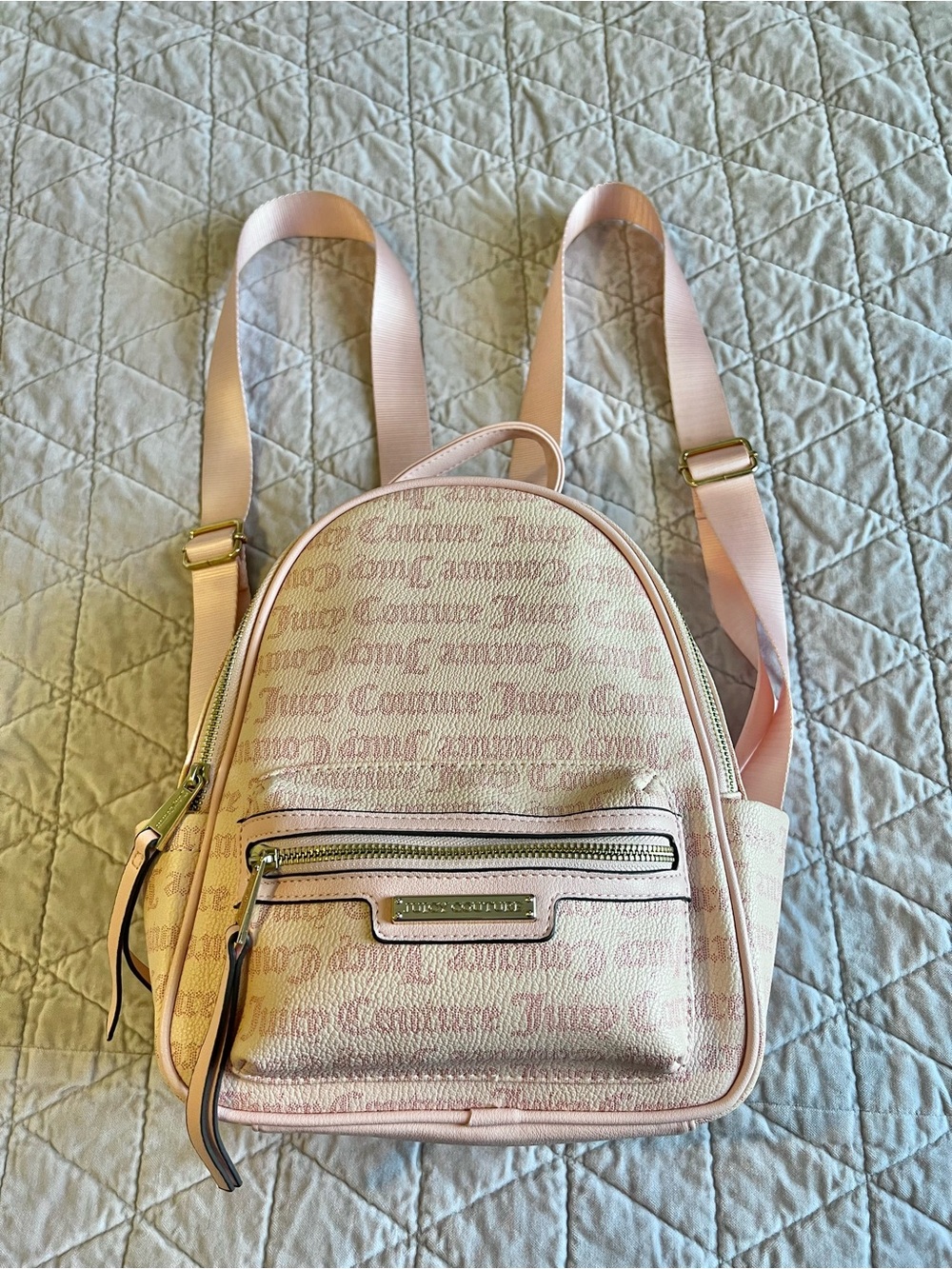 Juicy Couture Rosie Pink Mini Backpack Purse Women’s Gothic Dots Bag